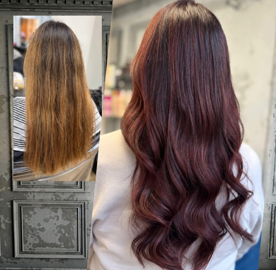 Auburn Colour and Curls