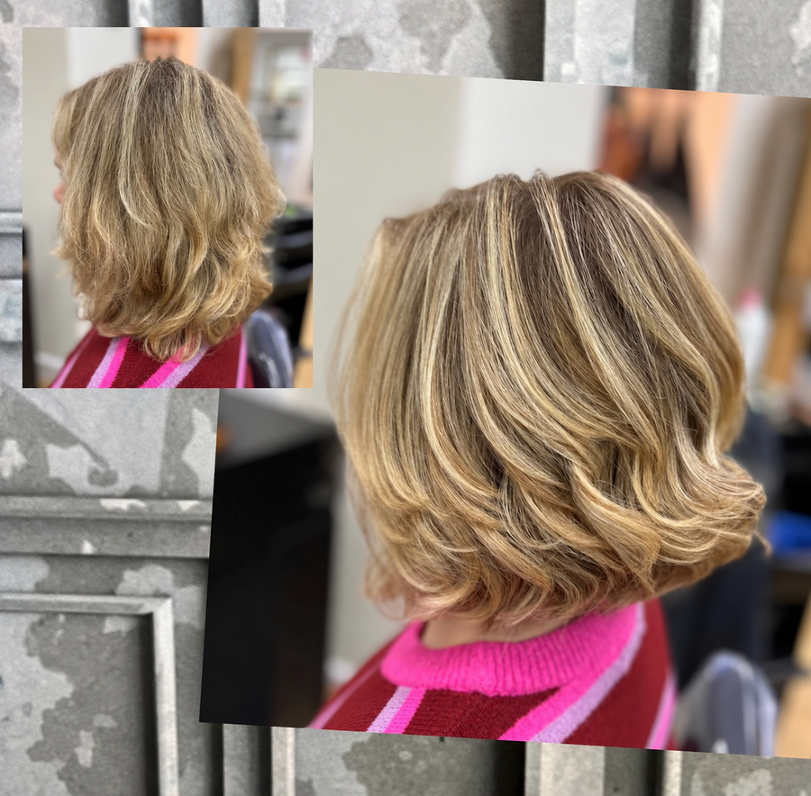 Blonde Wavy Bob